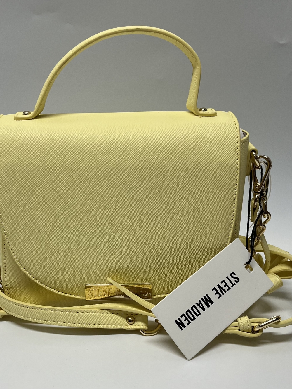 Steve Madden Yellow Top-Handle Crossbody Bag
